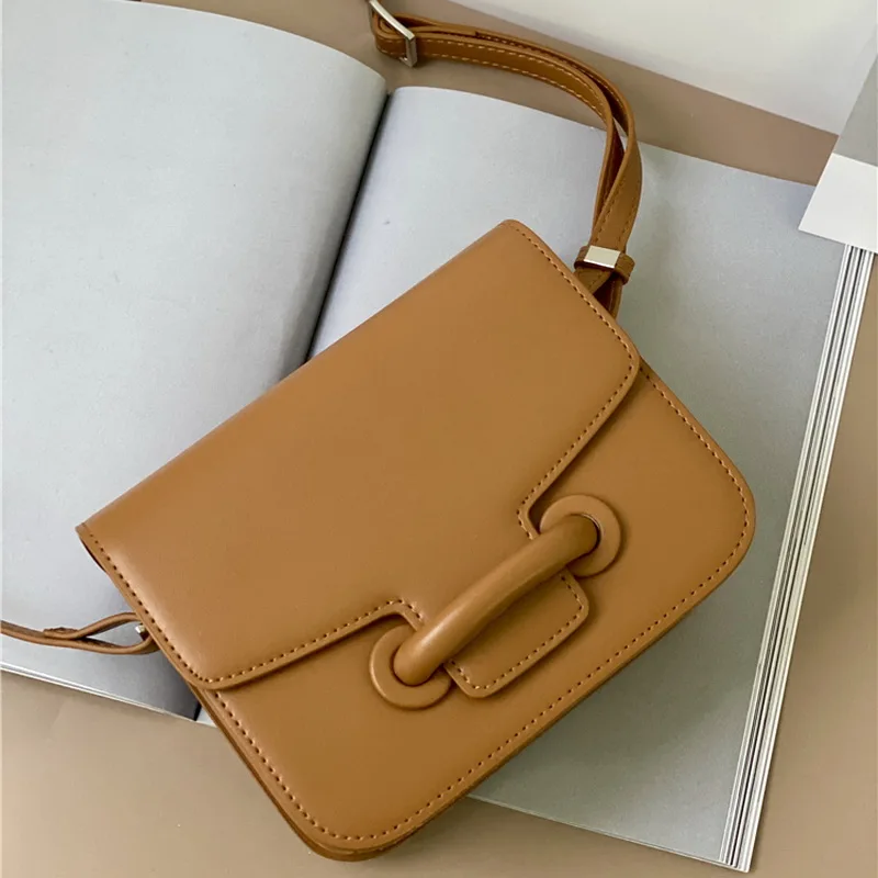 Brand Design Envelope Bag Cow Leather Retro Small Square Shoulder Bag Buckle Chic Candy Color 2 SIZE Messenger Female Fat Bag|Shoulder Bags| - AliExpress
