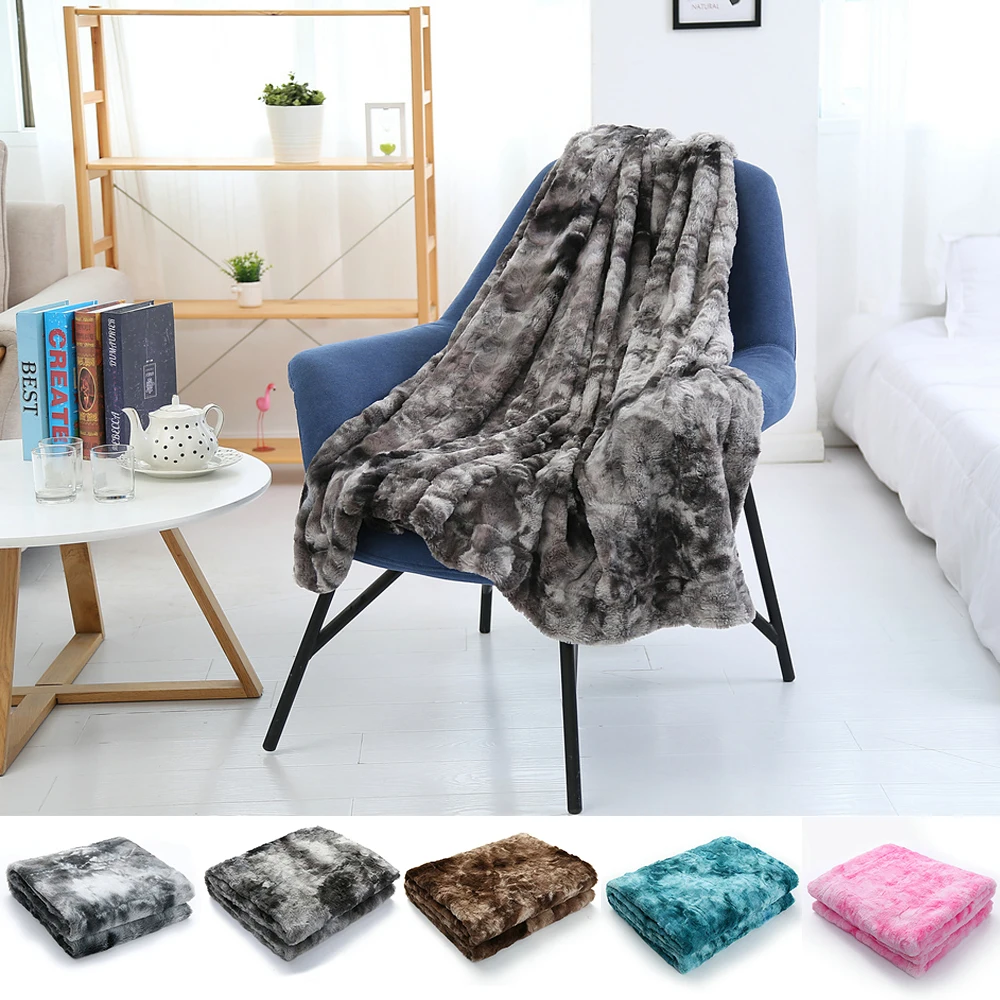 

Warm Velvet Throws Blanket Tie Dye Soft Living Room Bedroom Sofa Bedding Blanket Baby Flannel Blanket Bedroom accessories D30