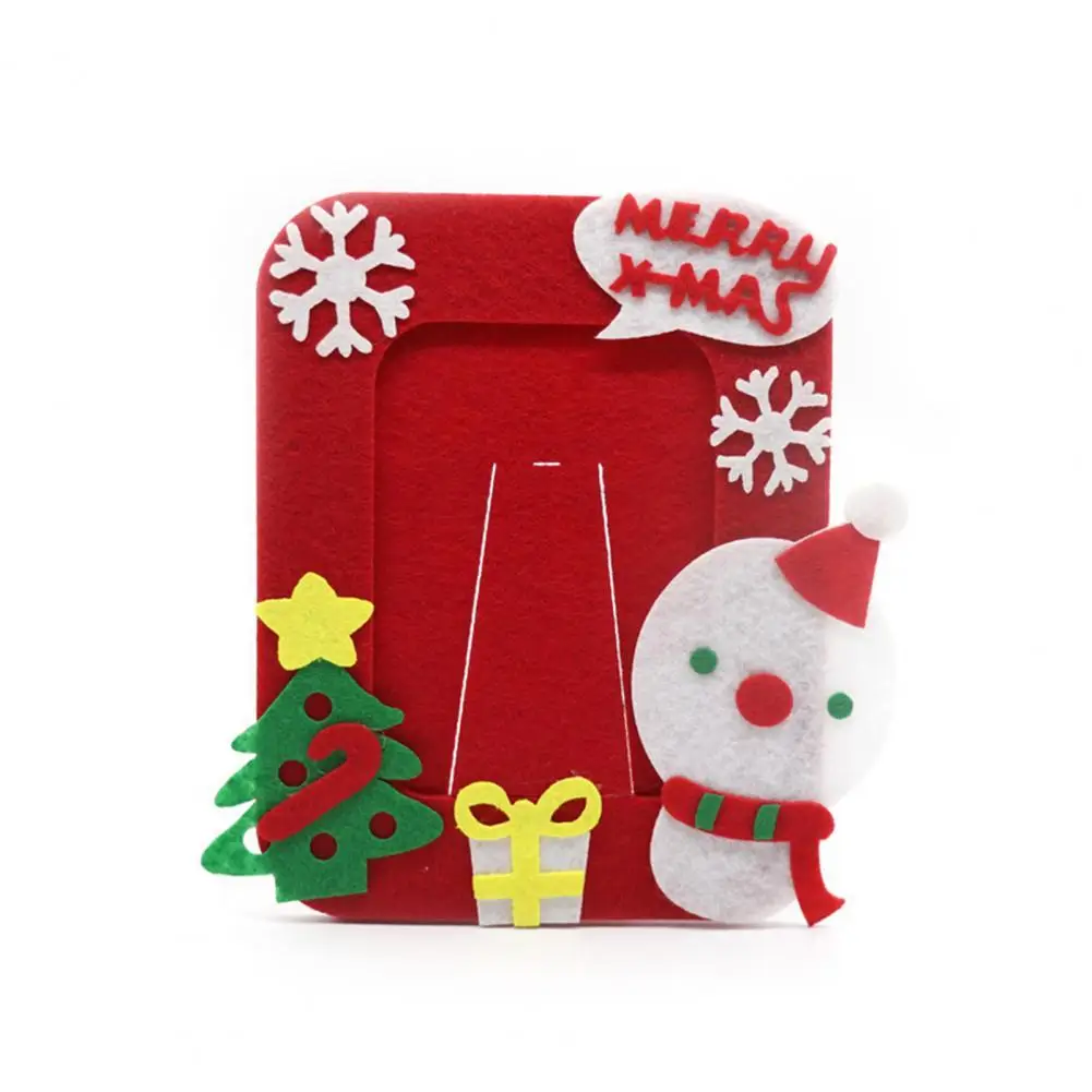 

Christmas Photo Frame Material Package Assembly Easily Imagination Festive New Year Handmade Photo Frame Kids Craft Toys