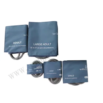

Blood Pressure Cuff Kit Dual Tube Blue Nylon NIBP Cuff (Neonate/Infant/Child/Adult)