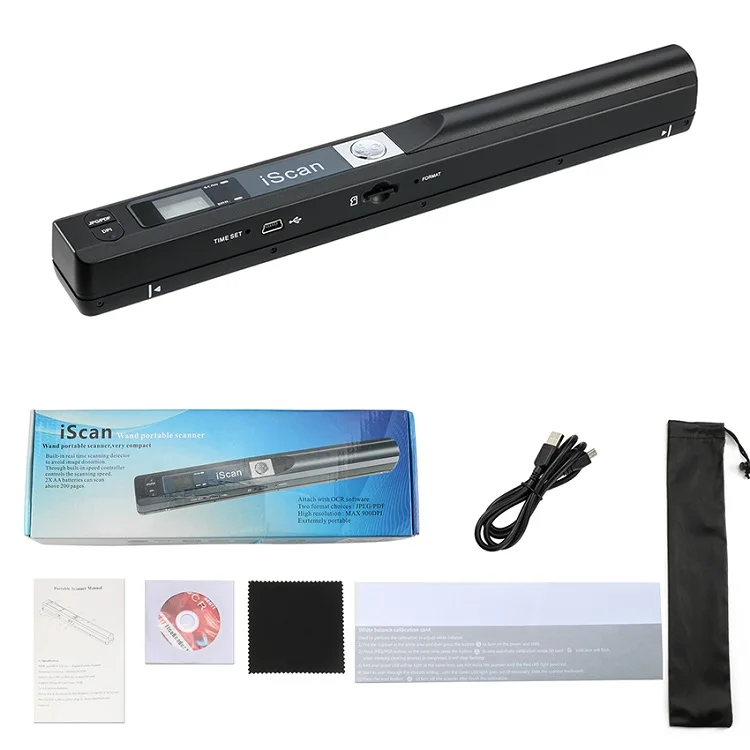 Portable Scanner 900 DPI Handheld A4 Document Scanner For Business Photo Picture Receipts Books Support JPG/PDF Format Document scanner for pc