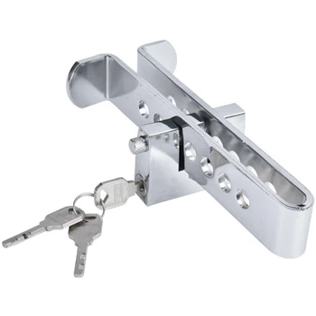 

Auto Brake Clutch Pedal Lock Stainless Steel Anti-Theft Device Strong Security for Universal Cars Burglar Alarm Quality
