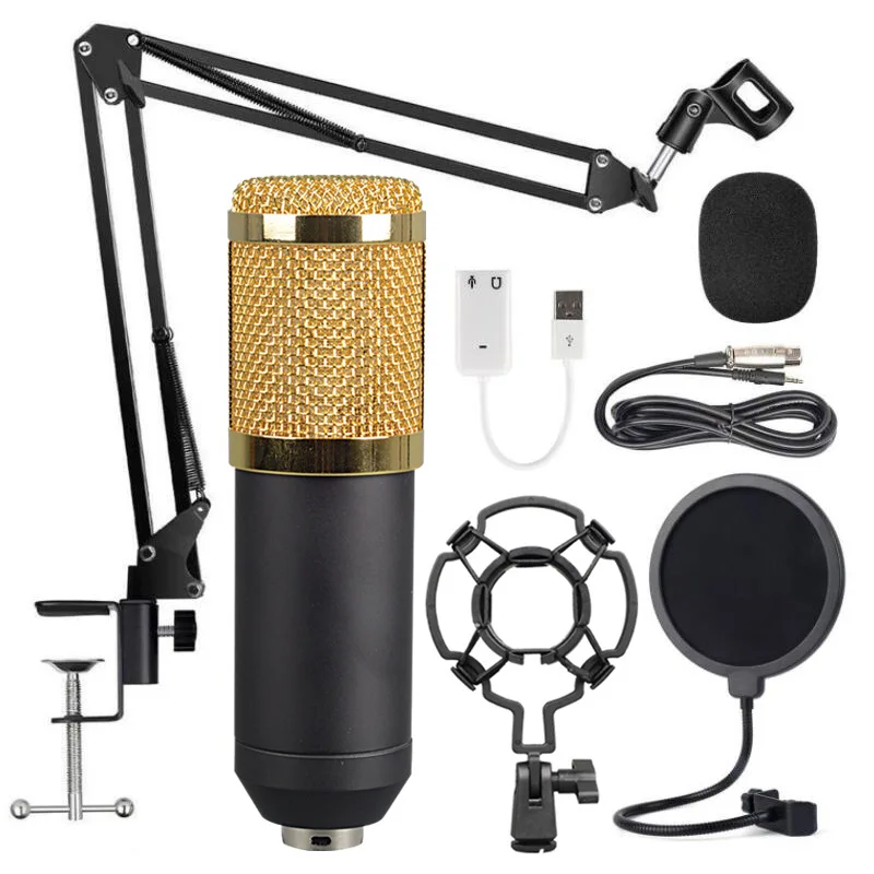 Original Professional BM800 Condenser Microphone 3.5Mm Wired Studio Sound Recording Mic For computer Karaoke KTV | Электроника