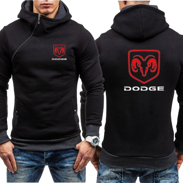 Толстовки мужские для Dodge Car Logo Толстовка с капюшоном модная весенняя Осенняя флисовая хлопковая куртка на молнии хип-хоп Harajuku мужская одежда - Цвет: as picture