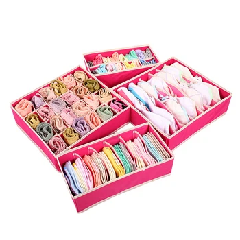 

Holder Storage Boxes Case Compartment Divider Socks Ties Clothes Drawer
