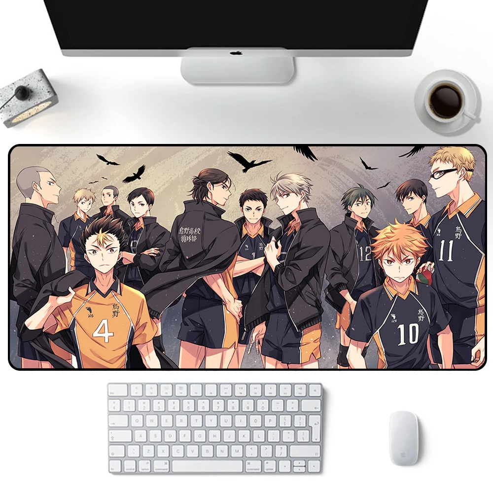 Большой коврик для мыши с Аниме Haikyuu игровой компьютерный в офисе XXL клавиатура