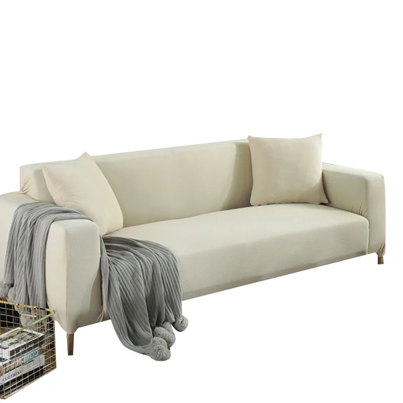Универсальный чехол для дивана Гостиная для диванов эластичные стул для диванов собака мебель с защитой от проколов 1/2/3/4 сиденья - Цвет: Beige