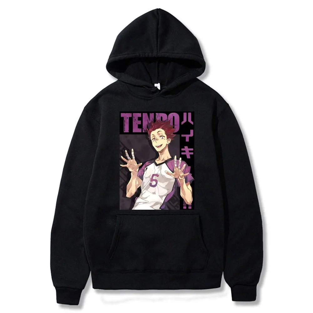 Толстовка Женская с принтом Аниме Haikyuu Tendo Satori зимняя оверсайз | Мужская одежда