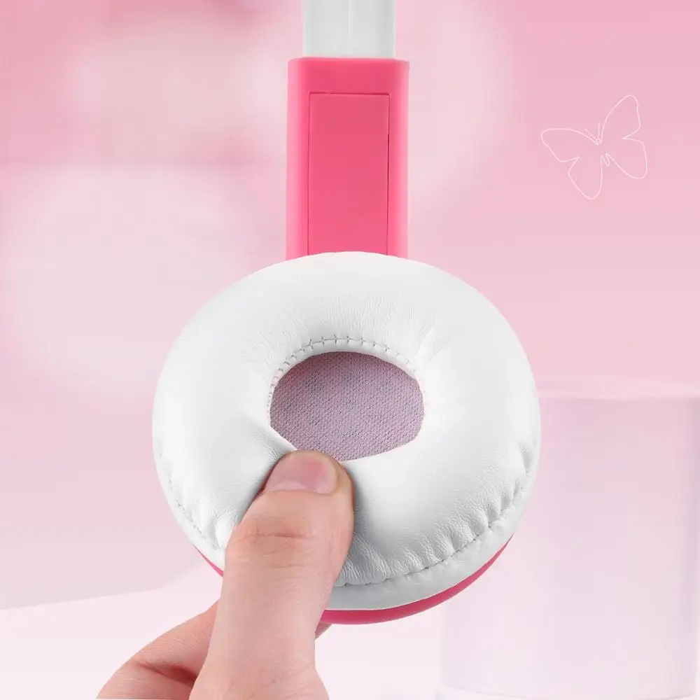 Professional Kids Headset Girls Headphones with Microphone for Music MP3/4 PC Smartphone Earphones Kids Birthday Christmas Gifts