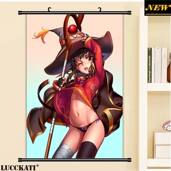 

Kono Subarashii Sekai ni Shukufuku wo! Konosuba Megumin sexy loli cameltoe cartoon anime art poster wall scroll canvas painting