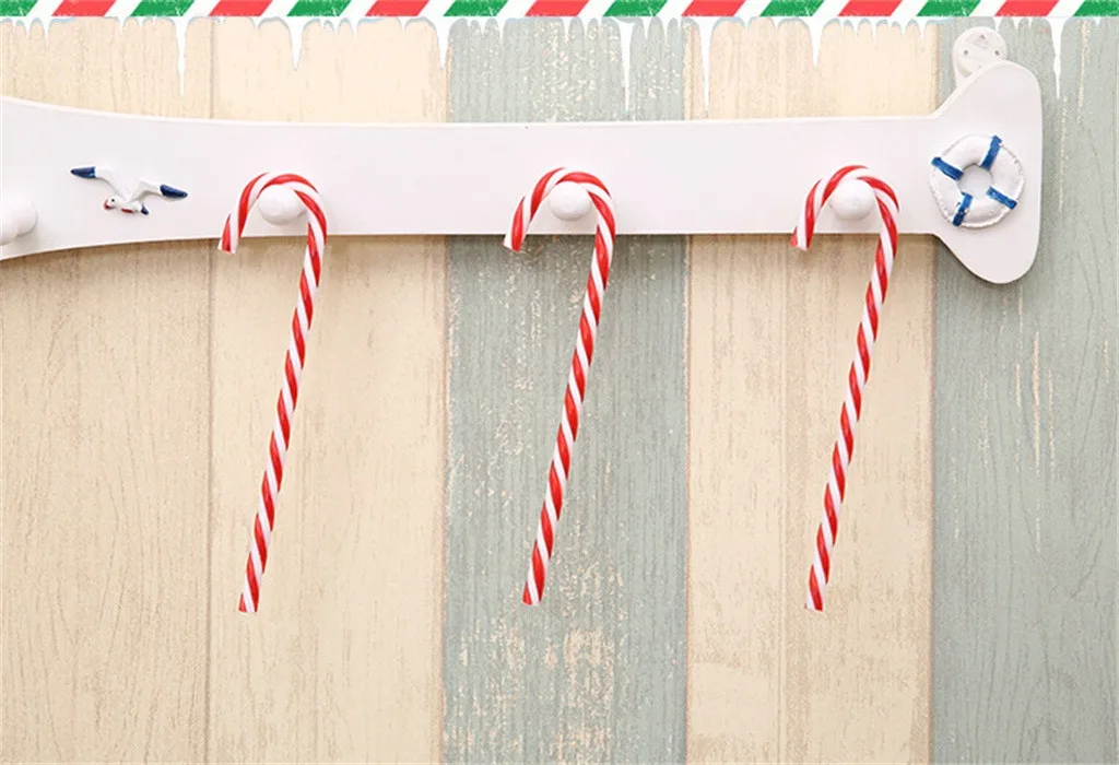 6x Рождество 15 см конфеты трость Рождественская игрушка украшения пластиковые украшения для дома аксессуары# LR2