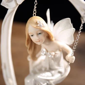 

FLOWER FAIRY BEAUTY ANGEL ORNAMENT RESIN WEDDING GIFT HOME DECORATION ACCESSORIES MINIATURE FIGURINES FAIRY GARDEN MINIATURES