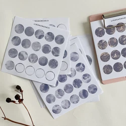 Peinture à l'huile aquarelle, petits autocollants à motifs, Inspiration pour un petit nombre de papiers d'écriture, pour manuels 
