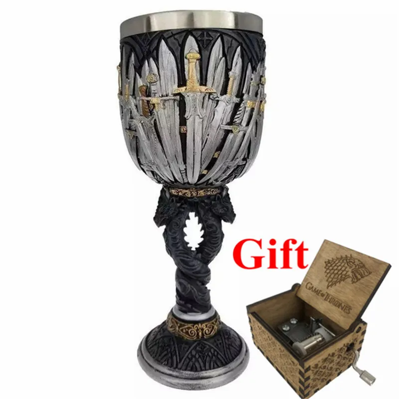 Игра престолов Signets Tankard из нержавеющей стали и смолы 3D Кофе пивная кружка для