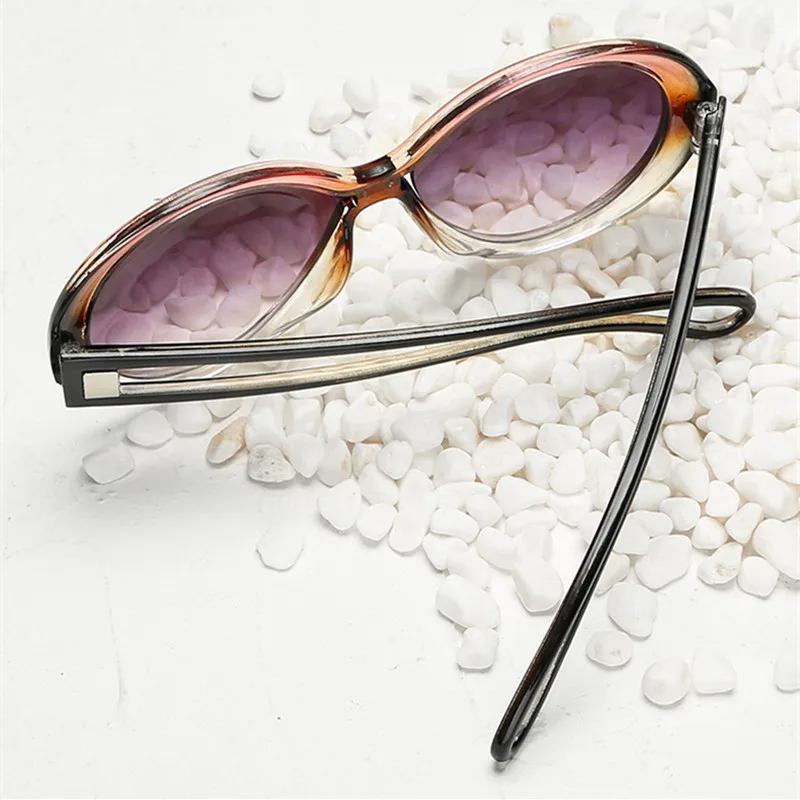 VWKTUUN Овальный Винтаж солнцезащитные очки Для женщин Для мужчин точки Карамельный цвет кадра солнцезащитные очки для женщин открытый