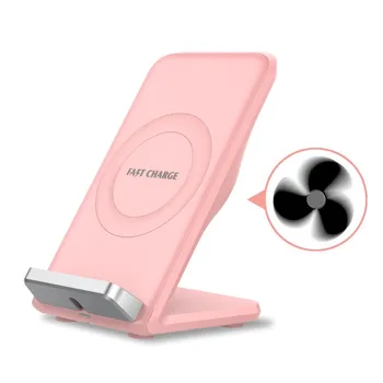 

Female wireless charger cooling fan holes for IPhone8 X S9S8 Millet Wireless Fast-Charging Qi Vertical Type IY87