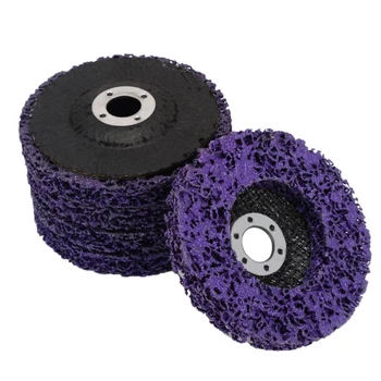 

EASY-5Pcs Durable Poly Strip Disc Wheel 100x16Mm Wood Metal Paint Rust Removal Clean Abrasive Tools For Angle Grinder
