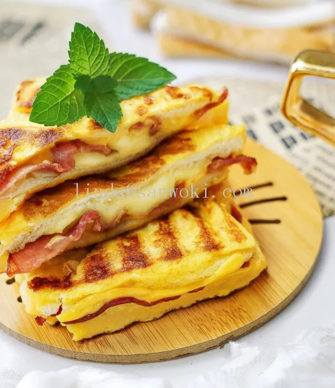 commercial electric Sandwich Toaster machine Waffle Maker machine Iron Toast Grill Panini Press machine Bubble Egg Cake Oven 6