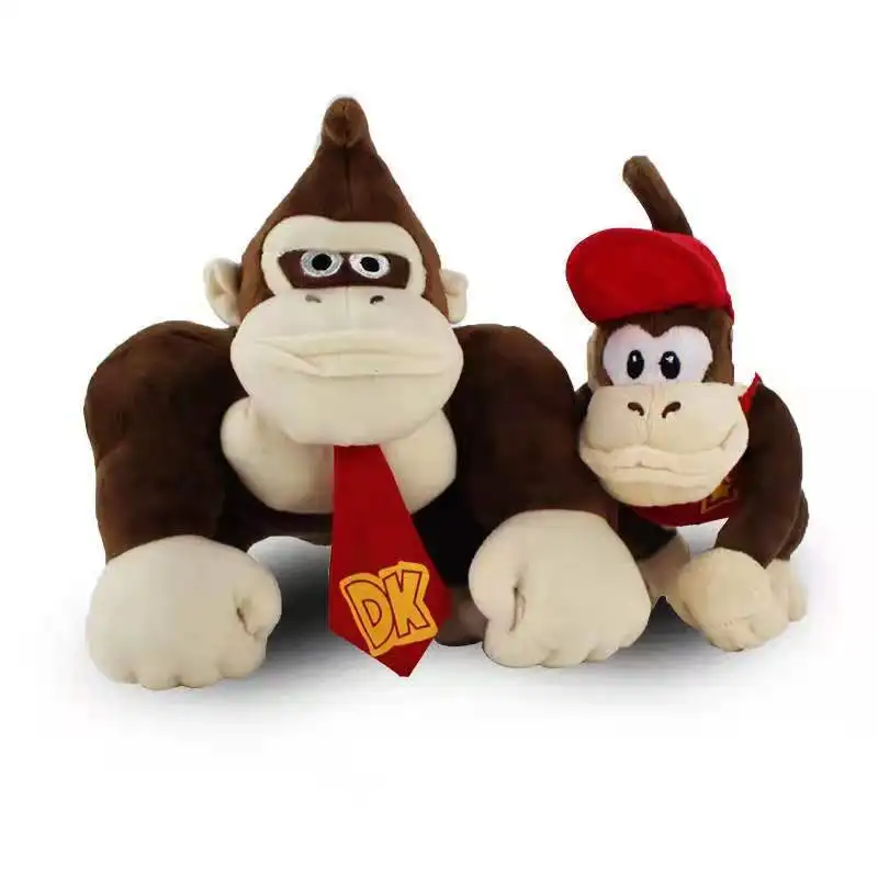 Плюшевые игрушки Donkey Kong 2 шт./лот милые животные мягкая обезьянка плюшевая