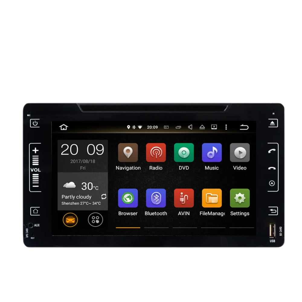 Автомобильный мультимедийный DVD-плеер на Android 10 0 с GPS-навигацией для Toyota