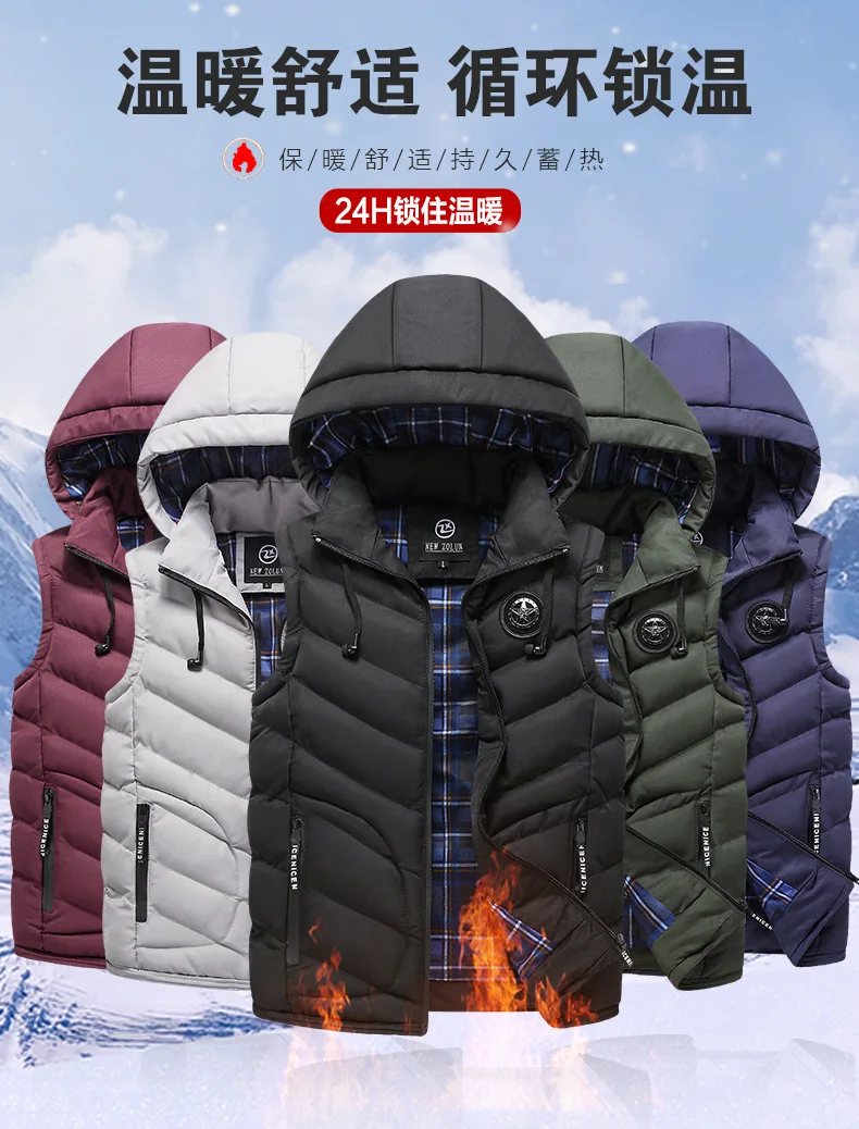 Мужская одежда с хлопковой подкладкой, lian cap, матовое и плотное пальто, зимнее повседневное теплое хлопковое пальто с капюшоном, молодежное