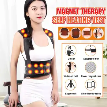 

Tourmaline Self-heating Magnetic Therapy Belt Waist Support Belt Shoulders Spine Back Lumbar Posture Corrector Pain Treatment