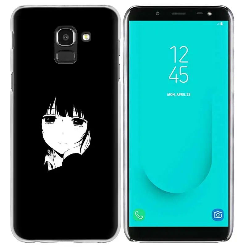 Грустно аниме девочка заблокированном экране чехол для samsung Galaxy A50 A80 A70 A60 A40 A30 A20 A20e A10 A9 A7 A6 плюс Note 8 9 10 Pro