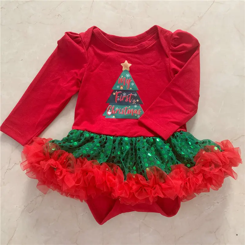 Одежда для новорожденных девочек Bebes Bodysuit Минни комбинезон Рождественский Косплэй одежда Детский костюм комплект праздничные вечерние платья - Цвет: as picture