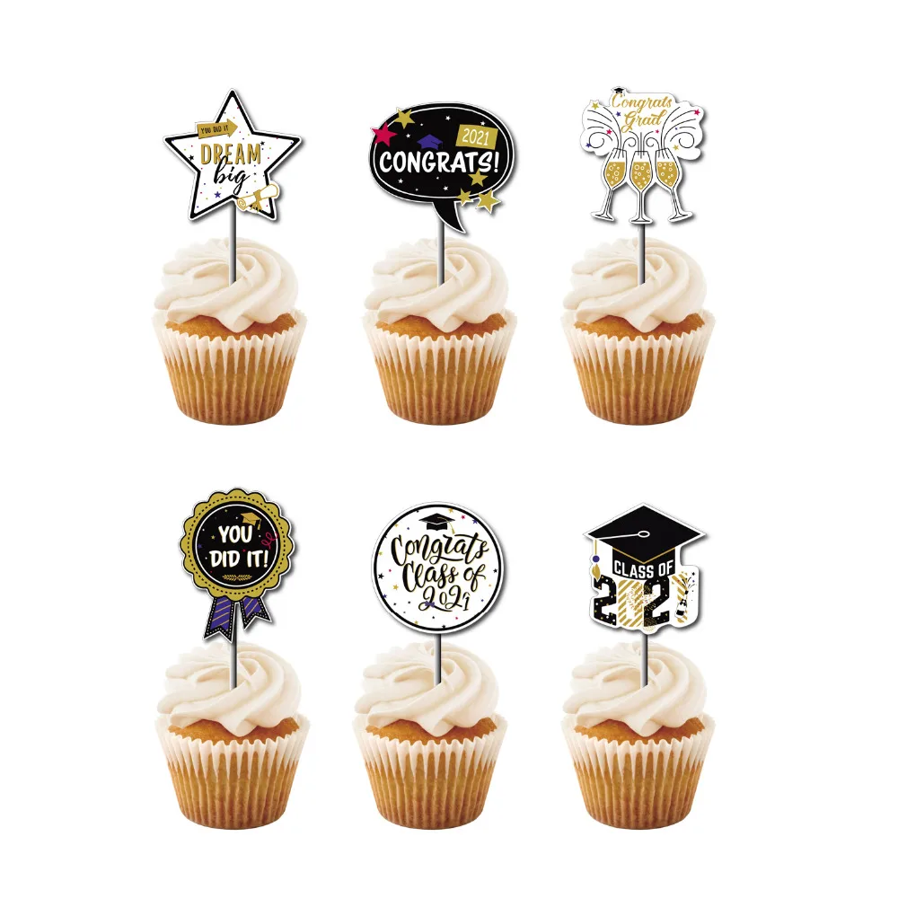 毕业季蛋糕插签