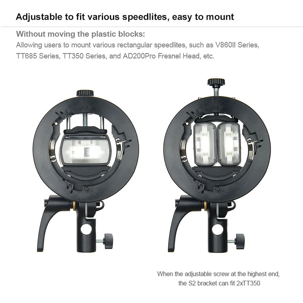 Godox портативный держатель Speedlite кронштейн для Godox серии V1 серии V860II серии TT350 серии AD400Pro AD200Pro серии Speedlite