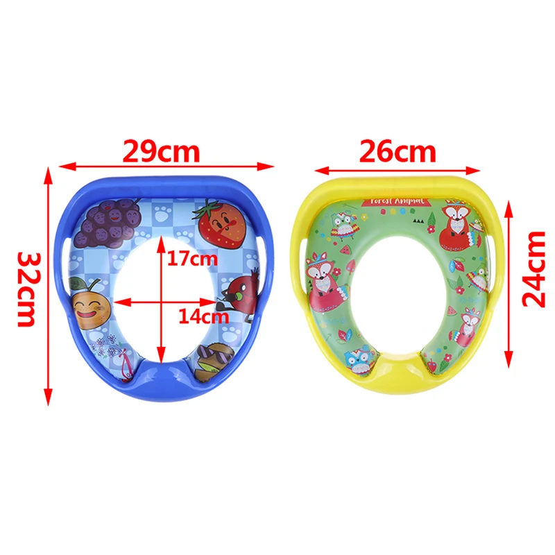 Детская подушка для унитаза с двойными подлокотниками, стандартный стиль, детское кольцо для унитаза, детские инструменты для унитаза, детская подушка для унитаза