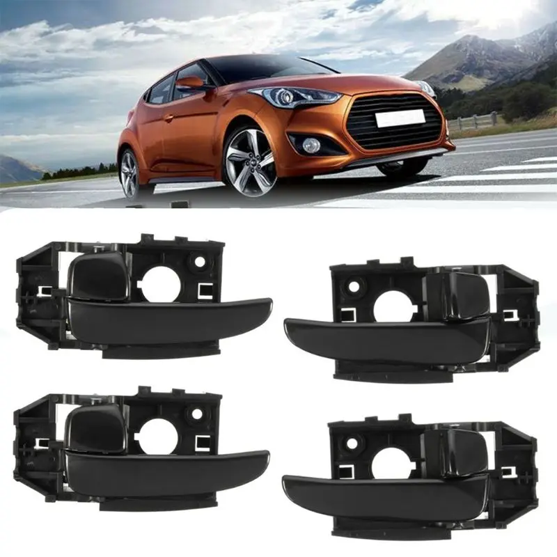 4 шт./компл. для hyundai ELANTRA 2001 02 03 04 05 2006 внутри левый и правый спереди черный дверные ручки