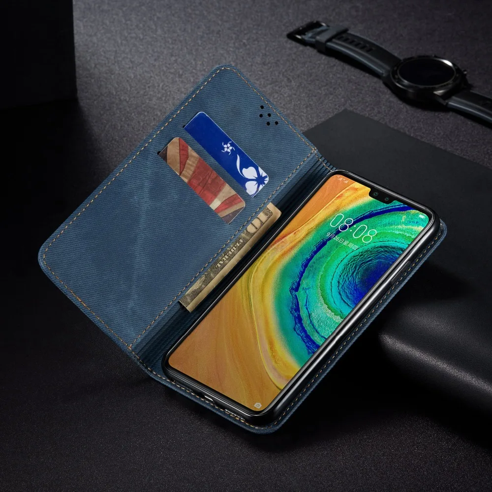 Чехол для huawei mate 30 Lite, кожаный чехол-книжка для huawei mate 30 Pro, чехол для телефона, чехол на магните, чехол-подставка