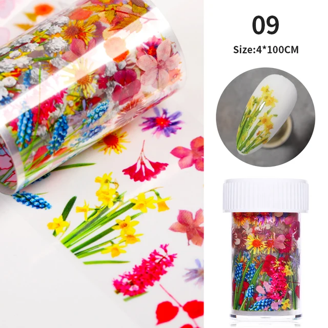 1 Box Glitter Marble Series Nail Transfer Foil Stickers Gold White And Black Bright Slider For Nails DIY Decoration Manicures 30