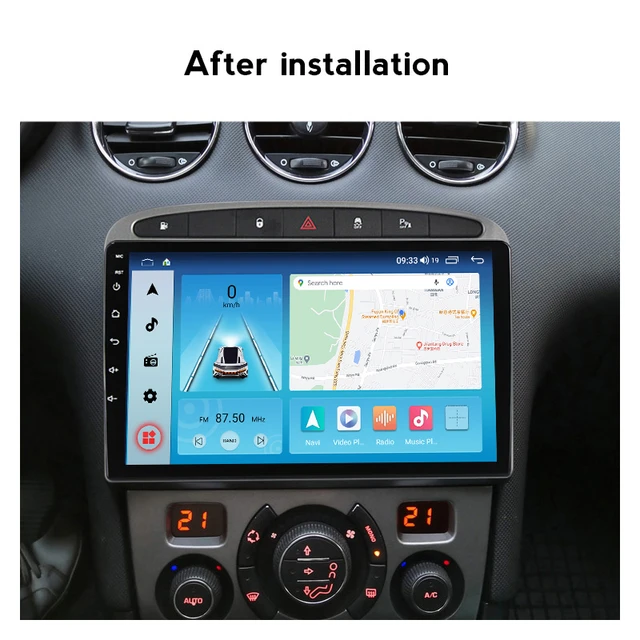 Android 11.0 Car Radio For Peugeot 207 2007-2014 Stereo Touch Screen  Autoradio DSP Multimedia Player GPS Navigation With Carplay - AliExpress