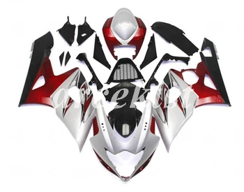 

Injection New ABS Motorcycle Full Fairings Kit Fit For SUZUKI GSX-R1000 K5 2005 2006 05 06 GSXR1000 body set Custom White red