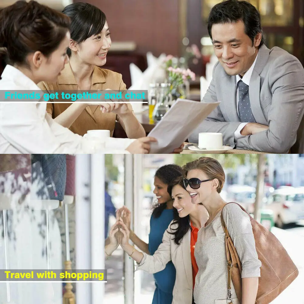 Smart Voice Translator Portable Two-Way Real Time 68 Language 2 in 1 Text Translation for Learning Travel Meeting