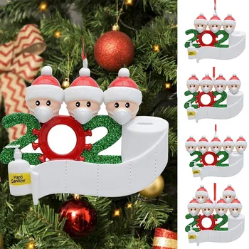 

36 Style 2020 Personalized Family Christmas Ornament Pvc DIY Name Blessing Christmas Tree Ornament New Year Merry Christmas Gift