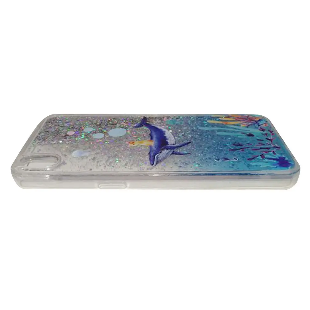 Creative Shining Quicksand Phone Case Drop Protection Anti-fall Cover Fashion Ocean Series Phone Case For OPPO