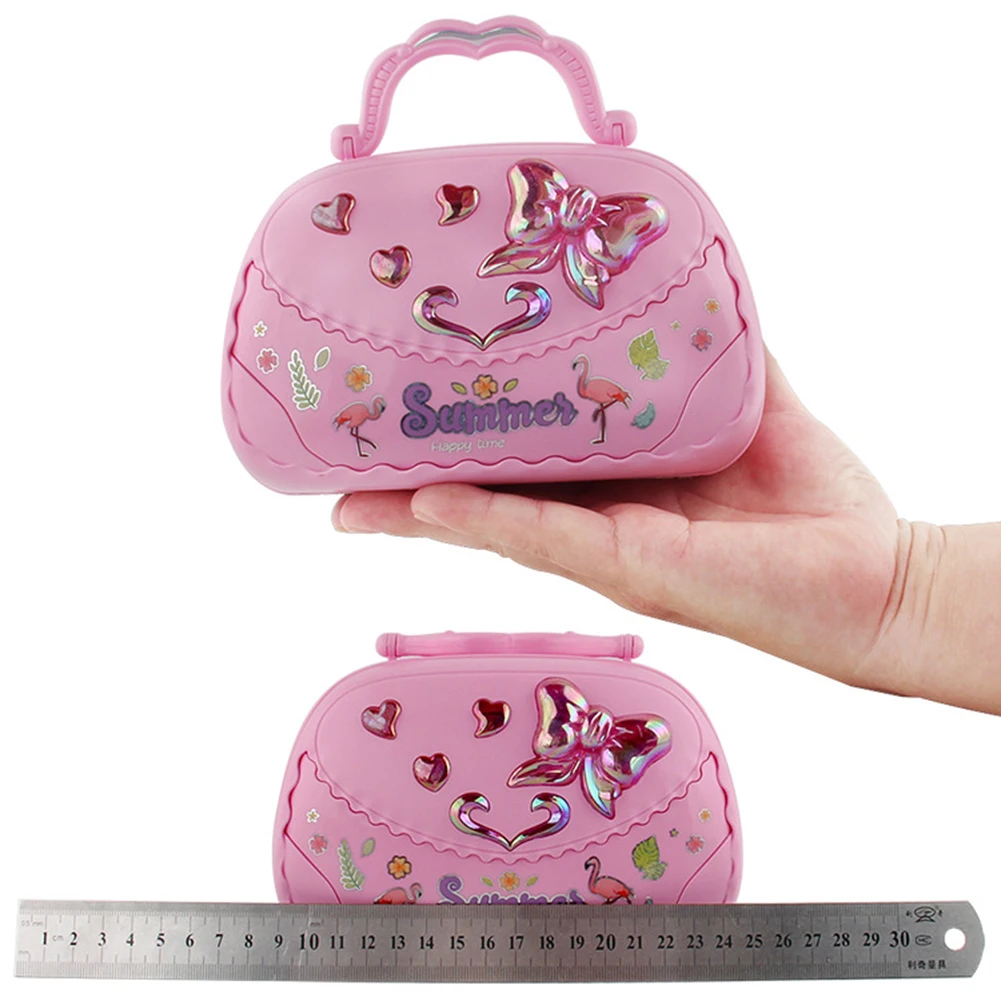 Handbag Shape Rotating Ballet Girl Mirror Music Box Musical Toy Children Gift Perfect decoration for cafe shop book store gifts