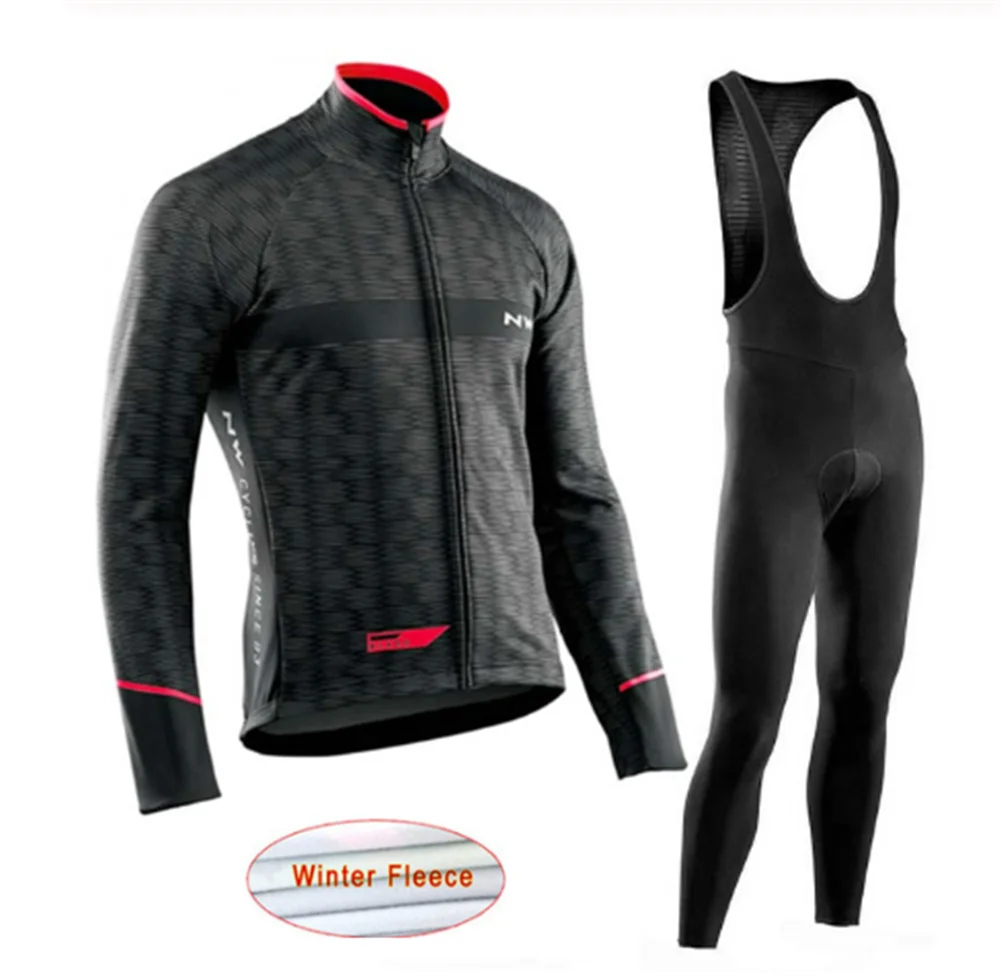 Зимний теплый флисовый комплект с длинными рукавами для велоспорта, Мужская одежда, одежда для велоспорта, одежда для велоспорта, Майо, Ropa Ciclismo - Цвет: Золотой