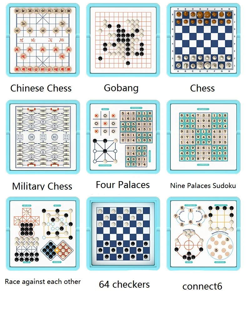 Летающие шахматы шашки Gobang Snake Chess животных игра на шахматной доске мульти