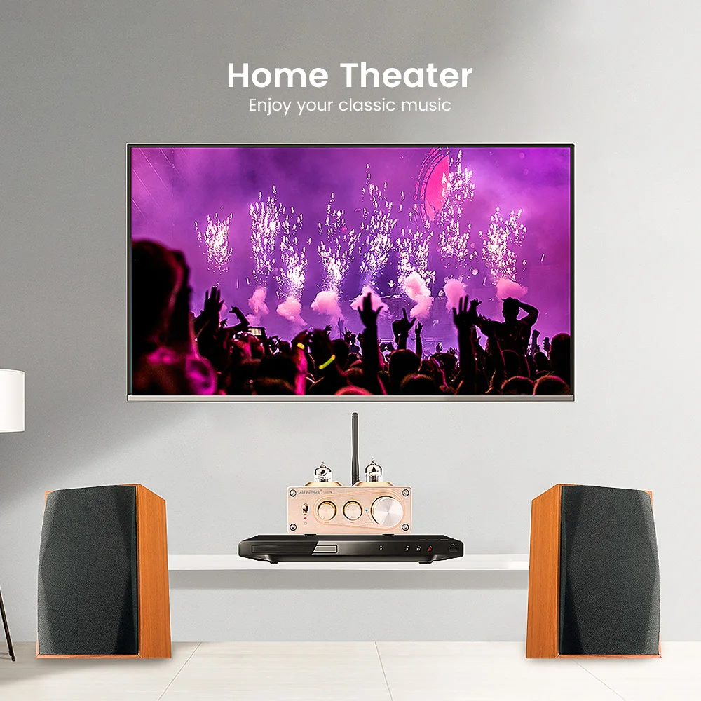 Предусилитель AIYIMA Bluetooth 5 0 APTX HiFi 6J1|Усилители мощности| |