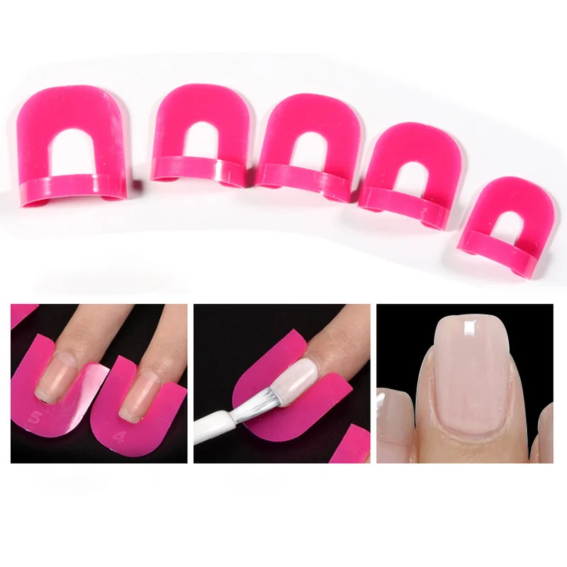 26pcs Nail Protector Cover Nail Art Tools Polish Shield Finger Cover Spill-Proof Stickers Protector
