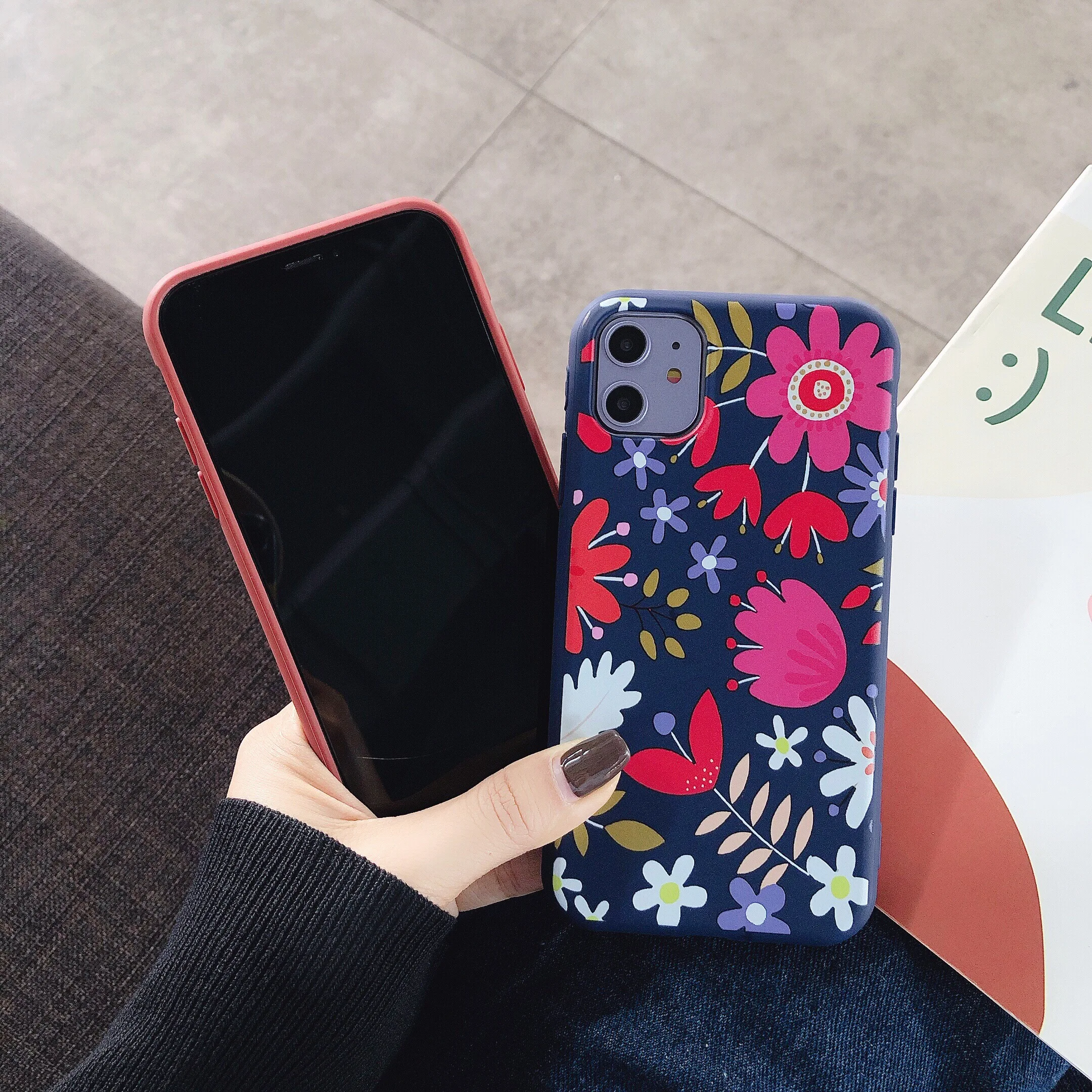 Яркий матовый чехол для мобильного телефона с рисунком, подходит для iphone 11, 11PRO, 11PRO, MAX6s, 7, 8 Plus, трендовый Чехол для мобильного телефона