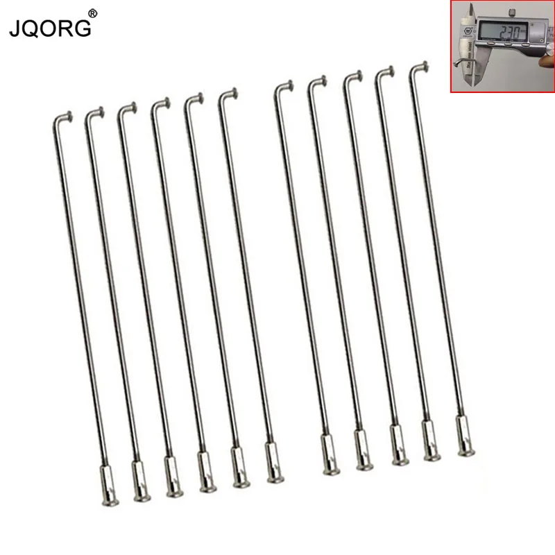 

13 # Diameter 2.3 mm J-bend Equal Diameter Cylinder Body Spokes For Electric Bike Wheel 304 Stainless Steel Material Bike Spokes