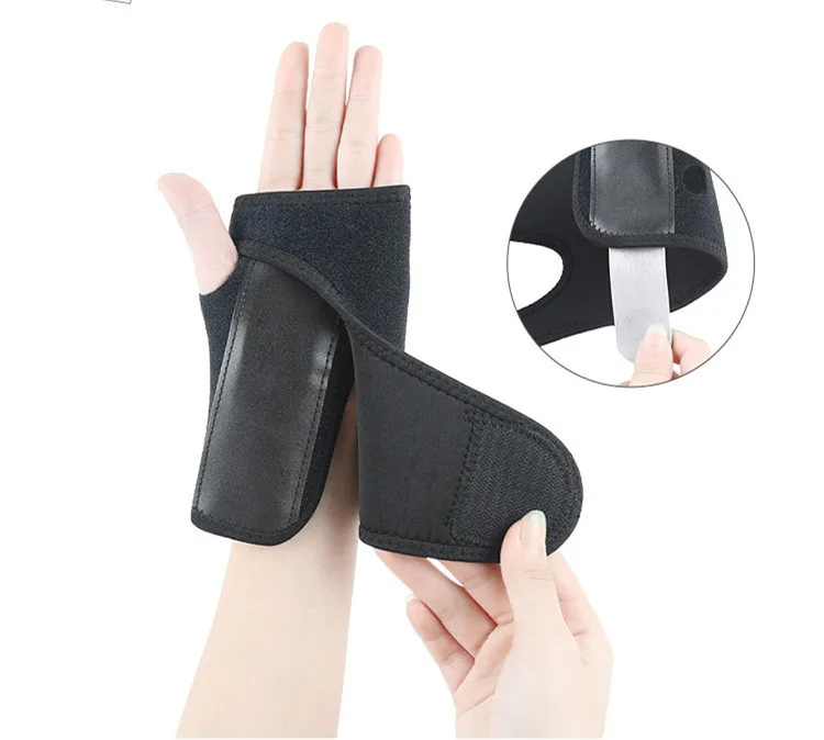 Съемный регулируемый браслет стальной напульсник артрит Sprain Carpal тоннель шина обертывание протектор Поддержка запястья