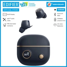 Edifier unibuds tws sem fio bluetooth fone de ouvido bluetooth 5.0 aptx display digital tela rápido até 32hrs tempo de reprodução