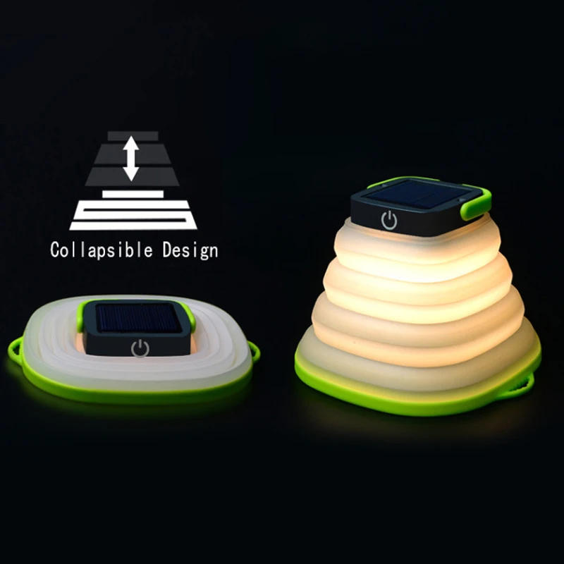 Светодиодный надувной солнечный светильник Складной Подвесной мягкий латексный