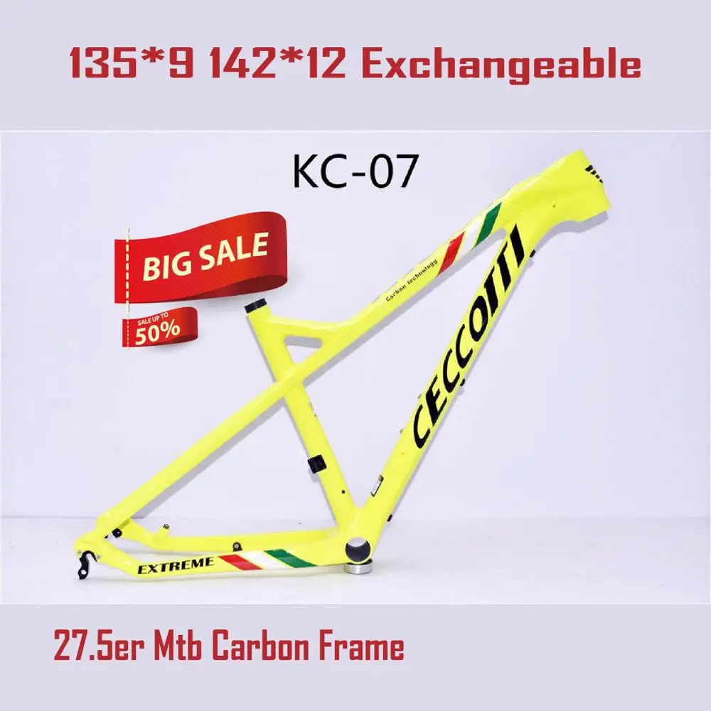 KLS новейшая карбоновая рама mtb 650B 27 5 er 15 17 bb92 коническая для горного велосипеда 2
